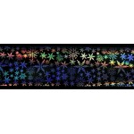 Folii de transfer cu modele de Craciun Transparente Holografice F166